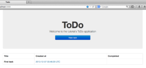 Creating a simple ToDo application with Ruby on Rails – Part 1
