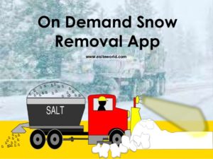 On demand snow removal app