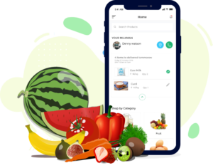 Mobile app for Fruits and Vegetables Delivery – Vegetables Delivery App. Contact us now an ...