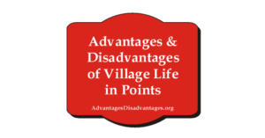 Advantages and Disadvantages of Village Life in Points