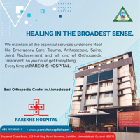 BEST ORTHOPEDIC SURGEON IN AHMEDABAD, GUJARAT
Parekhs Hospital is an established name as the top ...