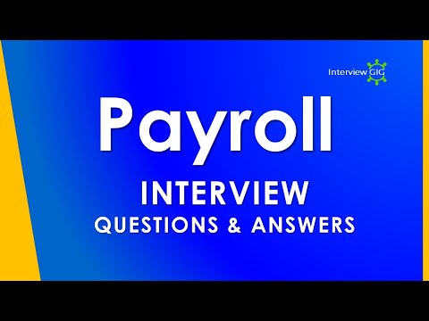 Payroll Interview Questions and Answers || Payroll Process || – YouTube