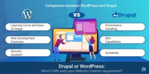 Drupal or WordPress: Which CMS suits your Website Creation requirement?