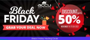 AccuWebHosting Black Friday Sale