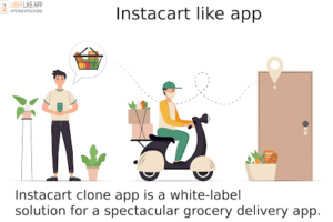The Instacart clone app has four modules: User app, Admin panel, Delivery provider, and Store ow ...